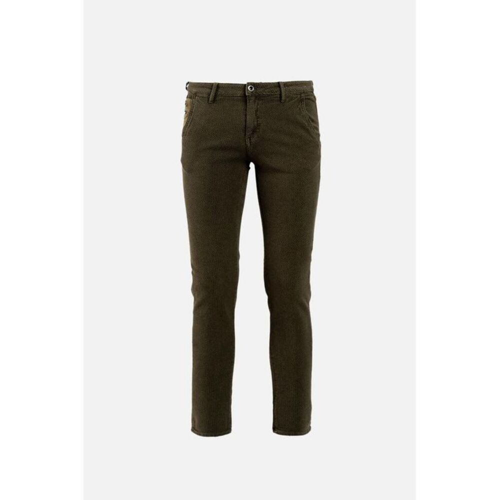 Gas Brown Cotton Casual Men's Pants
